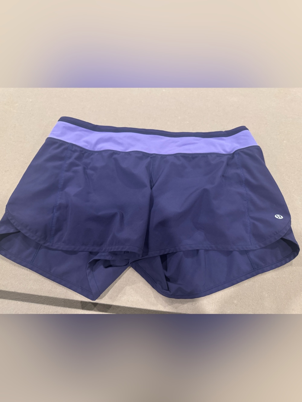 Purple lululemon speed up shorts - Size 10